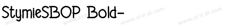 StymieSBOP Bold字体转换